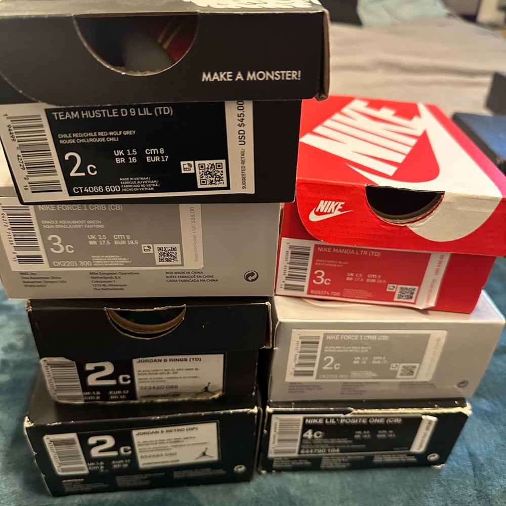 Baby Nike shoes, 2c and 3c